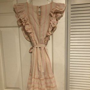 NWT Storia Pink and Off-White Mini Checkered Dress Size S